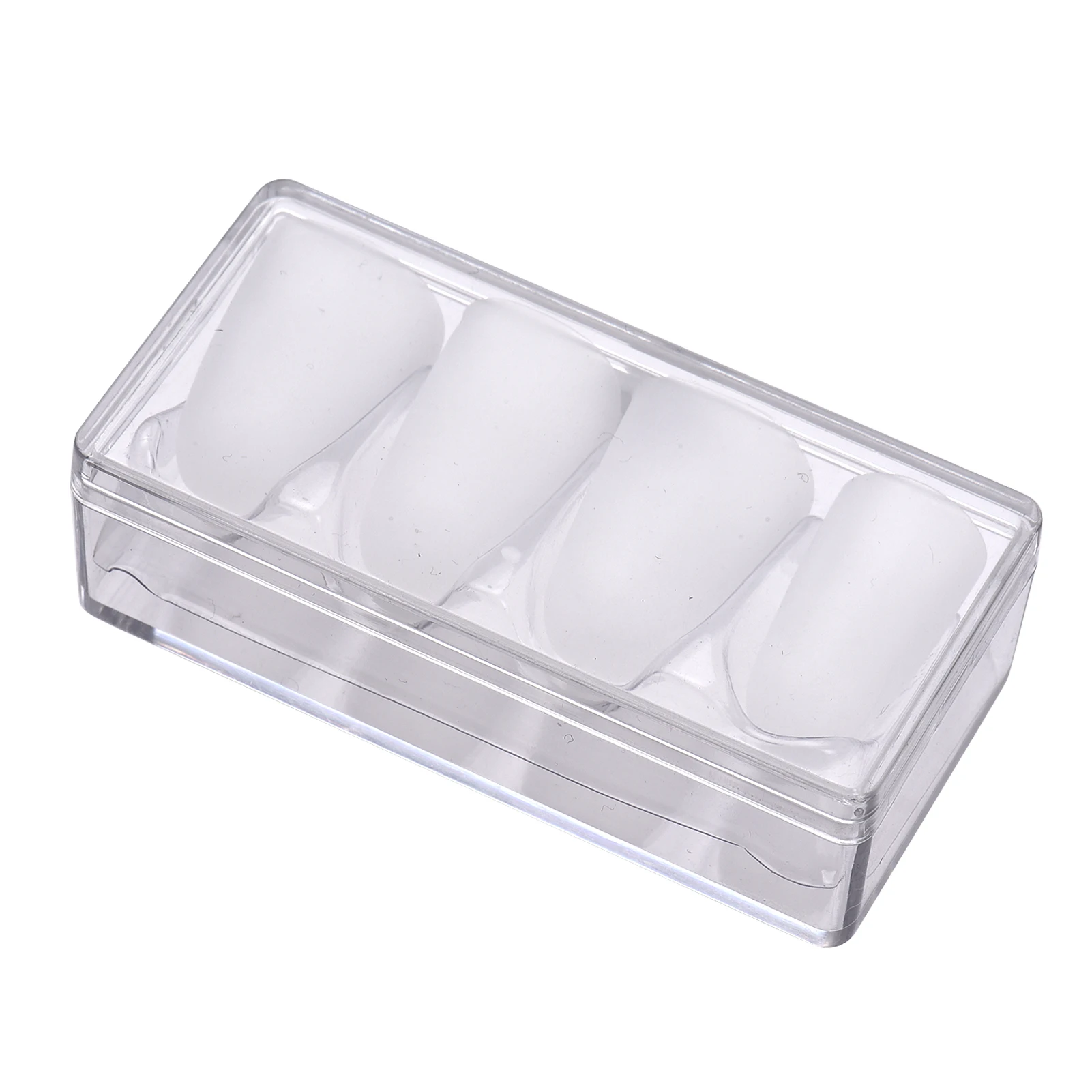 

Guitar Fingertip Protector Silicone Finger Guard Cover Left-Hand Finger Caps 4 Pcs Transparent 3L+1M 3M+1S 3S+1XS 0.25mm for