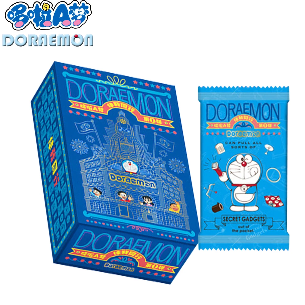 

New Doraemon Cards Collection for Kids Anime Peripherals Shin-chan Paper Card Hobby for Children Gifts Party Table Playing Games