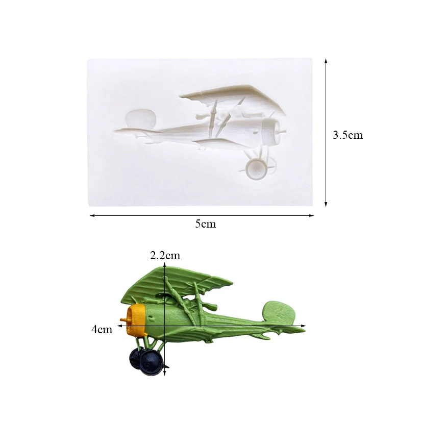 Cartoon Airliner Plane Silicone Mold Sugarcraft Chocolate Cupcake Baking Mold Fondant Cake Decorating Tools