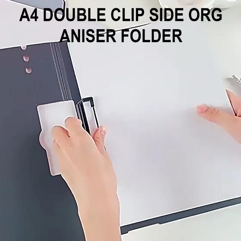 File Folder With Spring Action Clamp, Office Documents Folder Binders Clip, Clipboard Folder Document Binder For Office