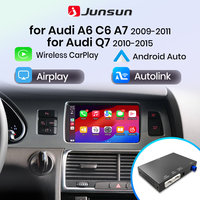 Junsun Wireless CarPlay Android Auto Interface Adapter For Audi A6 C6 2009-2011 Audi Q7 2010-2015 MMI 3G AirPlay Mirror Link