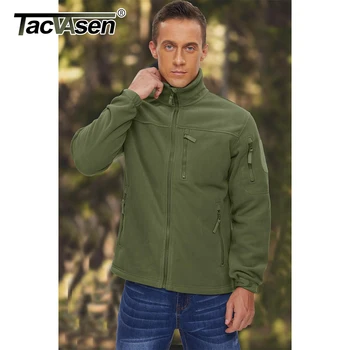 TACVASEN Men's Fleece Jacket Soft Warmth Windproof Full Zip Up Coat Multiple Zipper Pockets Hiking Working Outdoors Windbreaker 4 TACVASEN Men's Fleece Jacket Soft Warmth Windproof Full Zip Up Coat Multiple Zipper Pockets Hiking Working Outdoors Windbreaker 4
