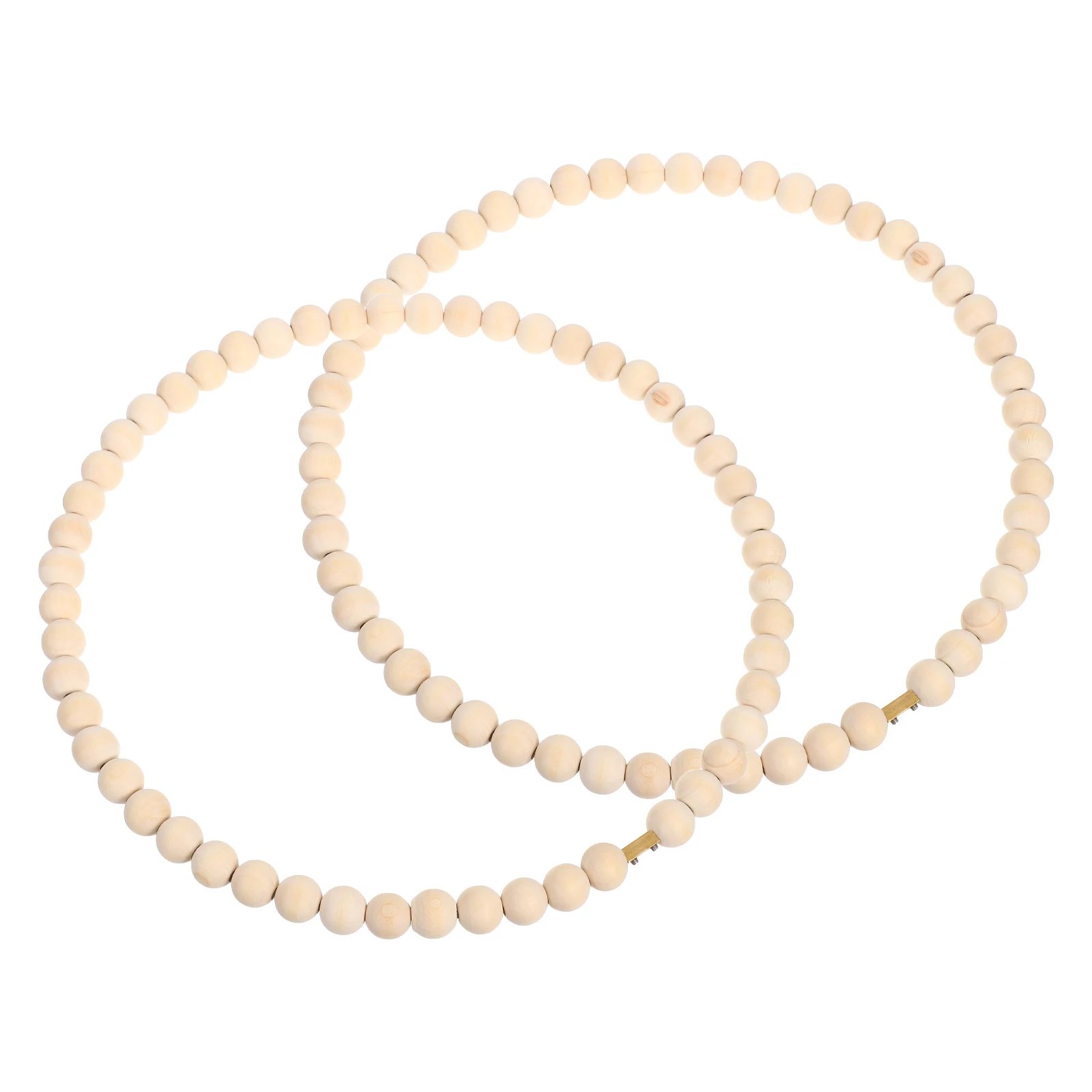 

2pcs Wooden Bead Wreath Kit Diy Dreamcatcher Craft Frame For Home Garden Party Decor Spring Halloween Christmas Door Hanging