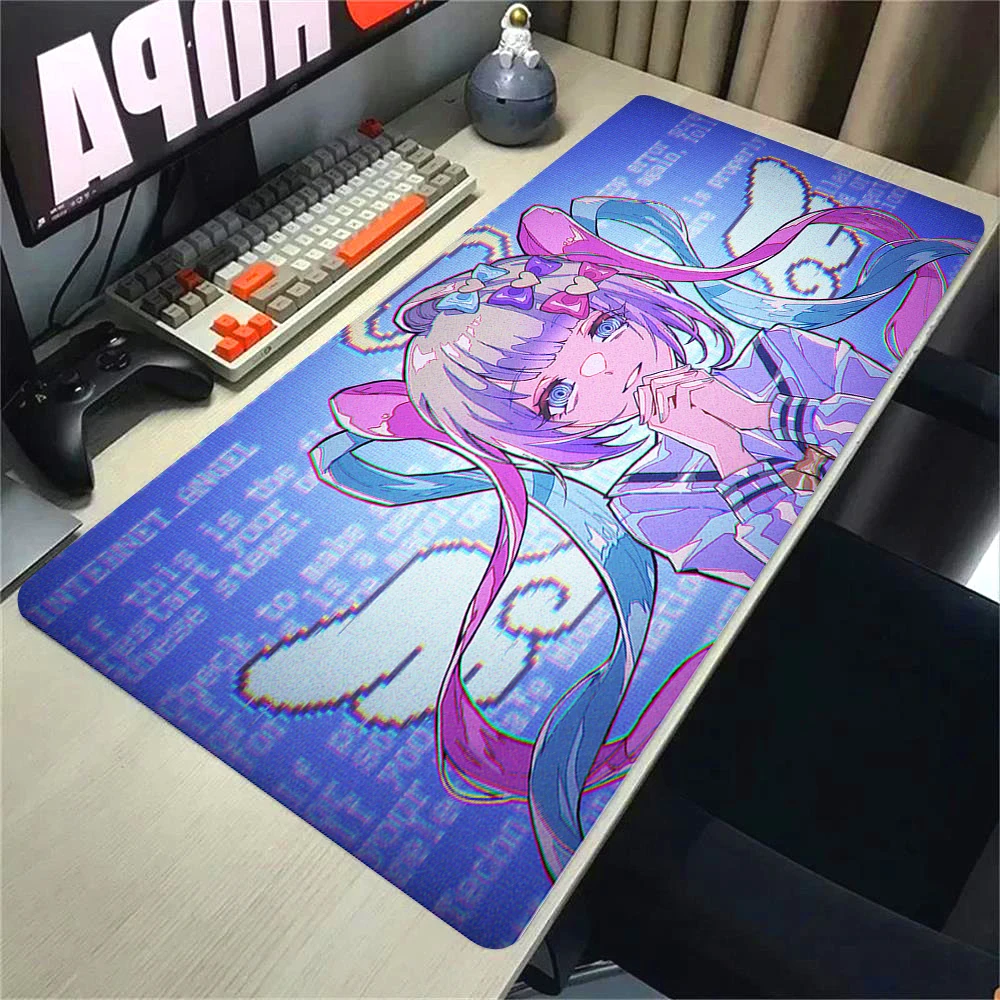 Needy Girl Overdose Mouse Pad Gamer 90x40 Desk Mat XXL Large Mousepad Compute Big Deskpad Art Gaming Mouse Mats Pc Company Pads