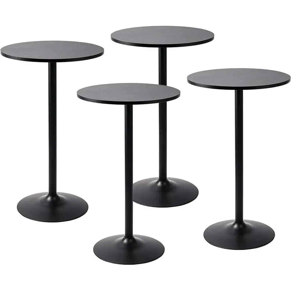 

Black 4-Piece Round Bar Height Pub Table Set