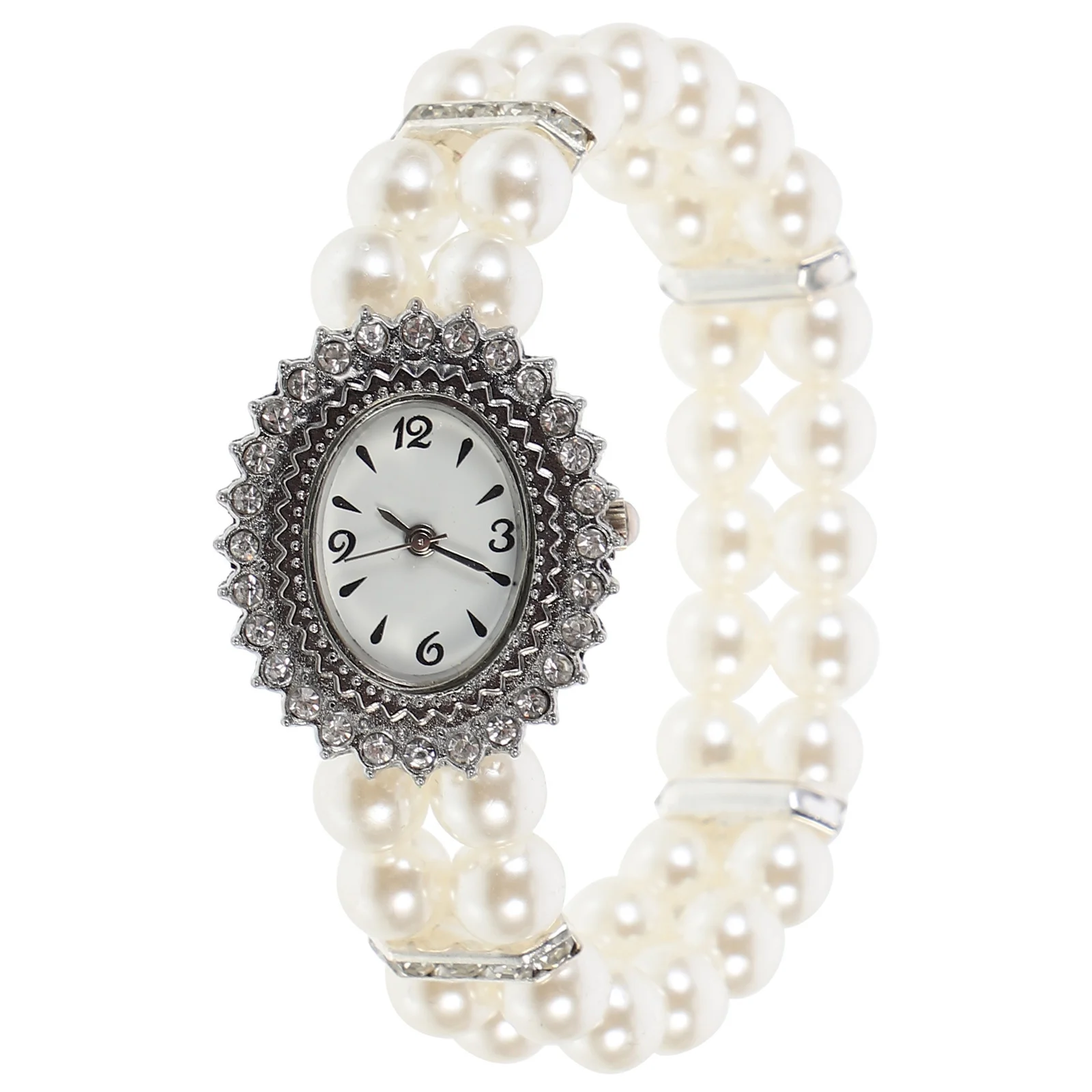 

1Pcs Fashion Pearl Bracelet Watch for Elegant Precise Quartz Movement Women Casual Wristwatch Birthday Gift for Her