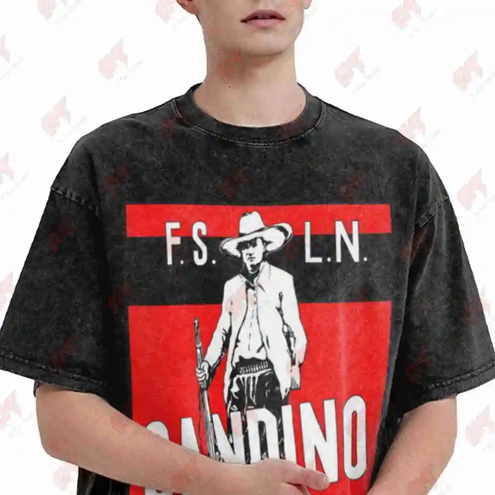 Sandino Vintage Washed Tee Pure Cotton T-Shirt