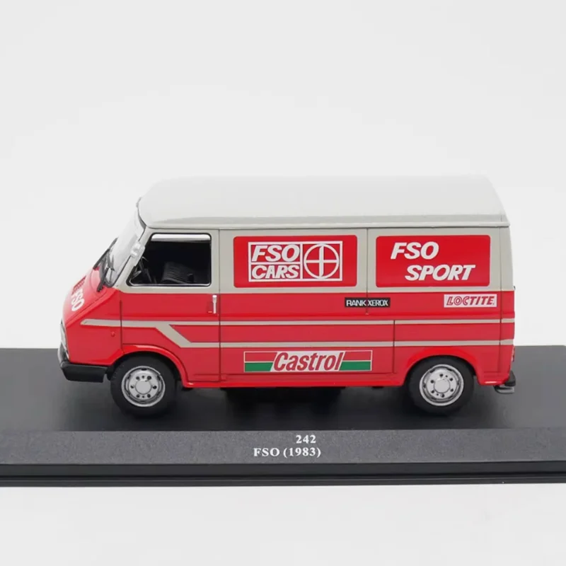 

IXO Diecast 1:43 Scale 242 FSO Sport 1983 Rally Team Logistics Vehicle Alloy Car Model Simulation Toy Collection Static Display