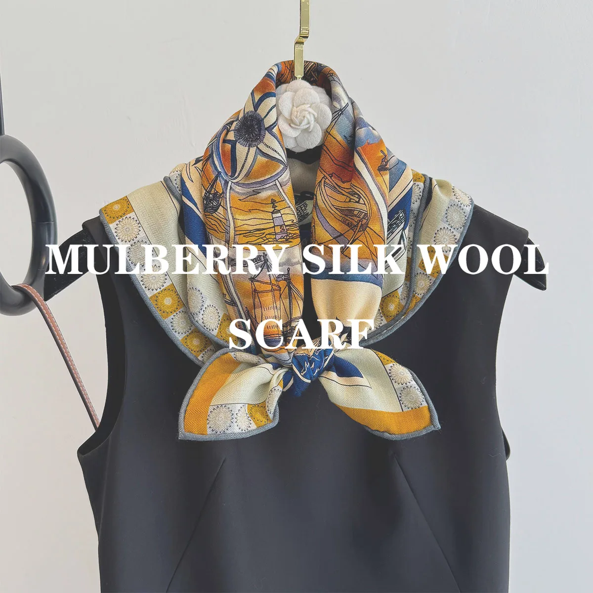 

Новый 100% натуральный шелковый шерстяной шарф для мужчин и женщин, 62 см, квадратные шарфы, шаль, роскошная повязка на голову, хиджаб, пашмина, пончо, бандана, повязка для волос