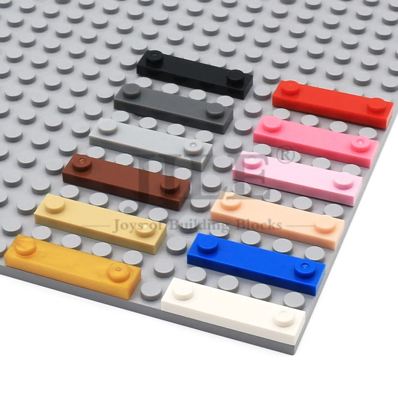 20 pièces MOC 92593 plaque modifiée 1x4 avec 2 goujons blocs de construction éducatifs compatibles 41740 briques de planche particules Puzzle jouet