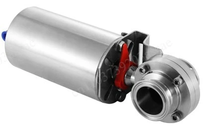 Single Acting Spring Return Pneumatic Valve, 304 Sanitary Clip with Welded End