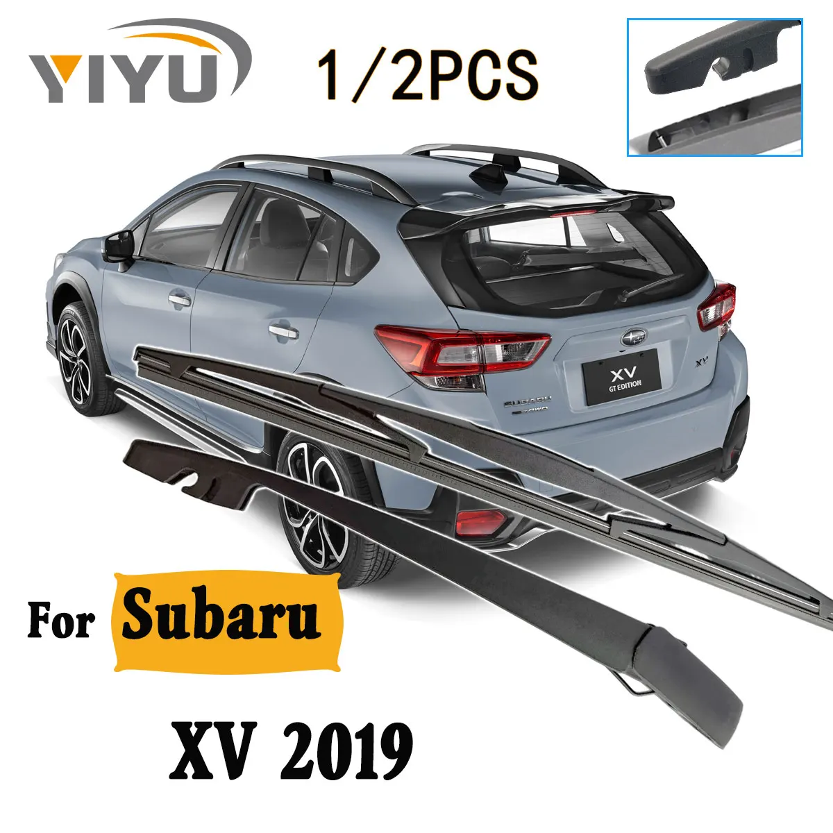 

1/2 шт., щетка заднего стеклоочистителя, рычаг стеклоочистителя, лобовое стекло, чистая задняя дверь, окно, автомобильная щетка от дождя для Subaru XV 2019