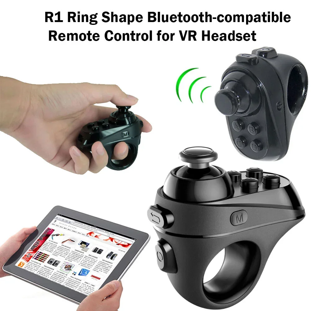 R1 Bluetooth Control remoto Smartphone Gamepad gafas 3D inalámbrico VR controlador de juego remoto para iPhone Android Ring Joystick