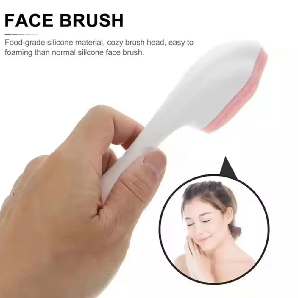 Zachte siliconen gezichtsreinigingsborstel Gezichtsmaskerborstel Gezichtsreiniger Mee-eter verwijderen Make-up tool Exfoliërende massageborstels
