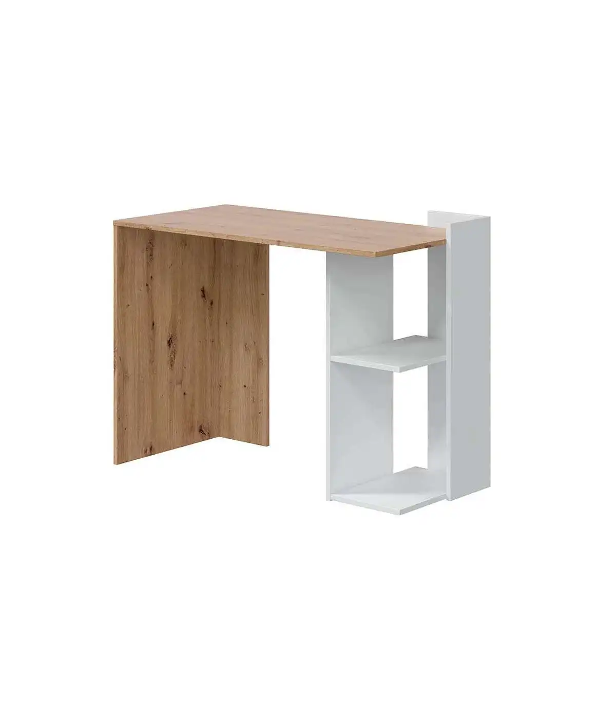 Gilda reversible Desk in artik White and nordi Oak 78 cm (high) x 100 cm (width) x 52 cm (prof.)