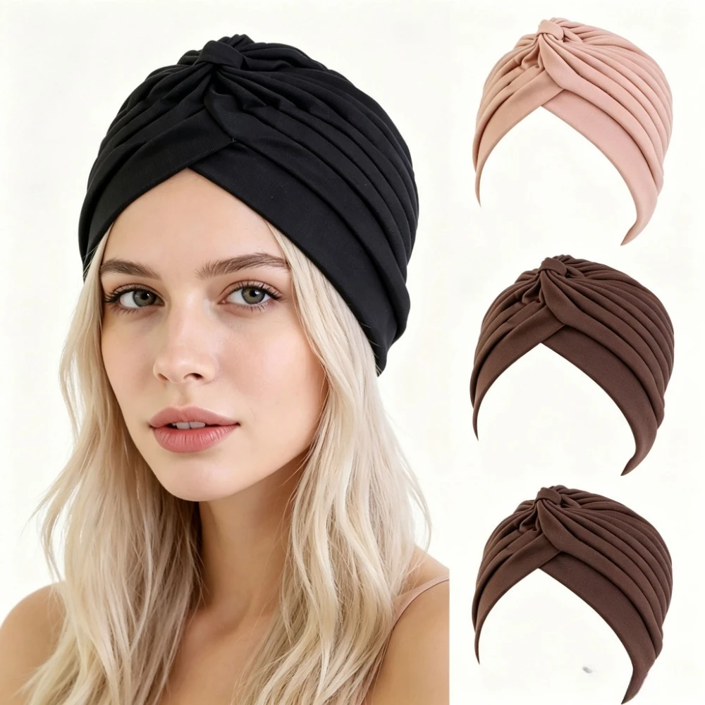 Wide Elastic Silk Satin Sleeping Bonnet Lightweight Reusable Shower Hair Cover Protect Curly Hair for Women Daily Use Gifts