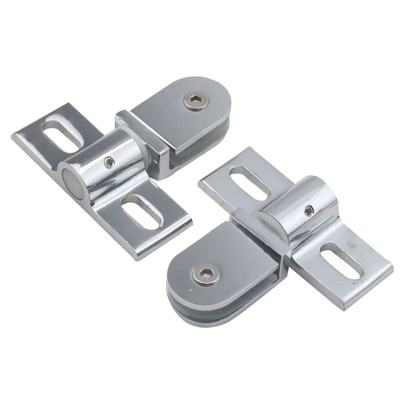 Bathroom glass door clip/clamp/hinge,Rotating door shaft,Zinc alloy and stainless steel,no rust , shower accessories