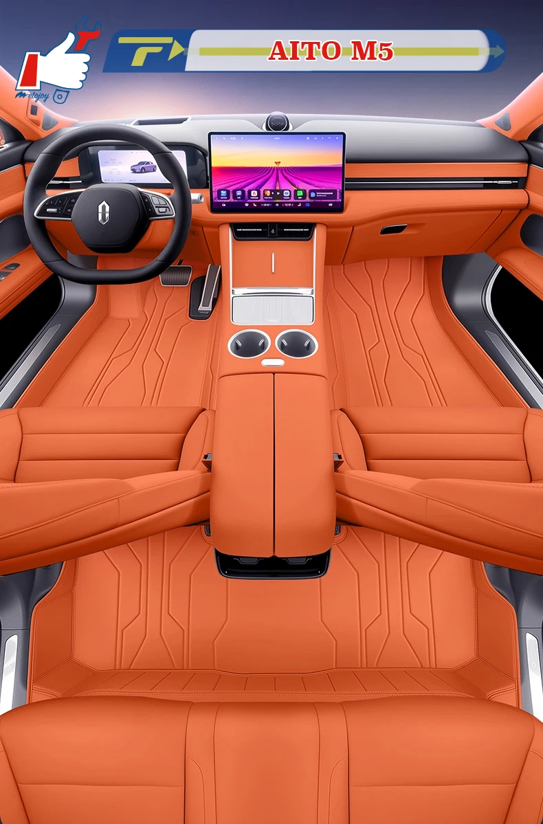 

Left-hand Drive Car Floor Mat For AITO M5 2025 Full-Surrounded Foot Mat Mat Floor Liner Floor Carpet Water-proof Mat