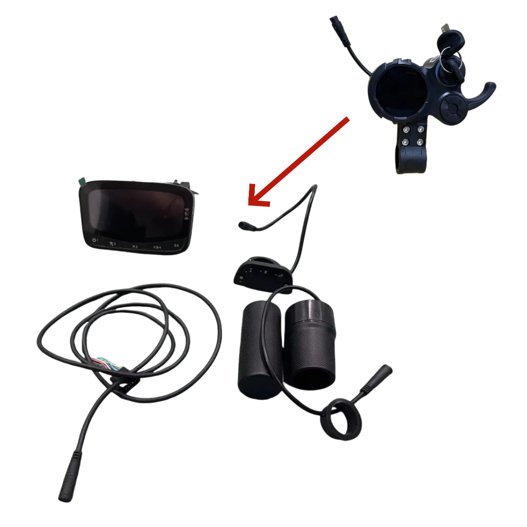 

Поворотная дроссельная заслонка для электрического скутера, ЖК-дисплей NFC в сборе — совместима с дроссельной заслонкой LIVIAE Liya, Plug & Play