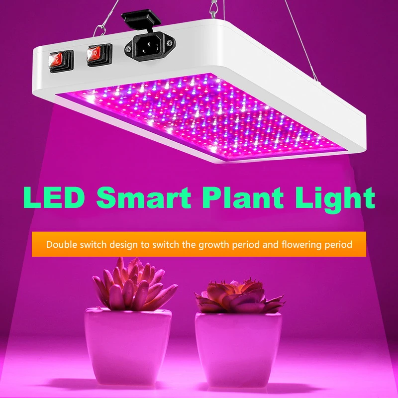 

312/216 LED 24W EU/US Plug Plant Grow Light Full Spectrum Veg Bloom Lamp Indoor Plant Growing Light Greenhouse Garden US/EU Plug