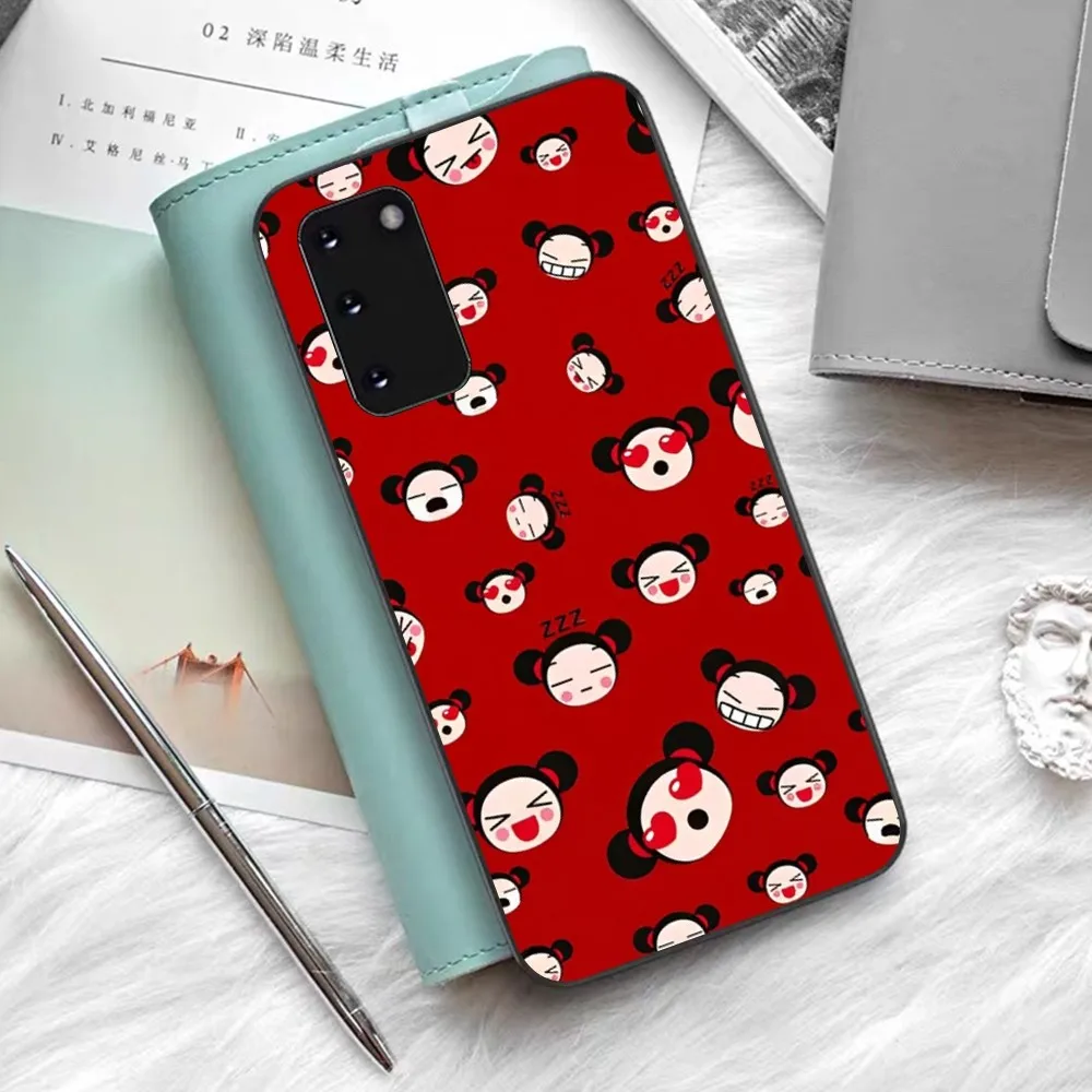 P-Pucca And G-garu Phone Case For Samsung S 9 10 20 21 22 23 30 23plus lite Ultra FE S10lite Fundas