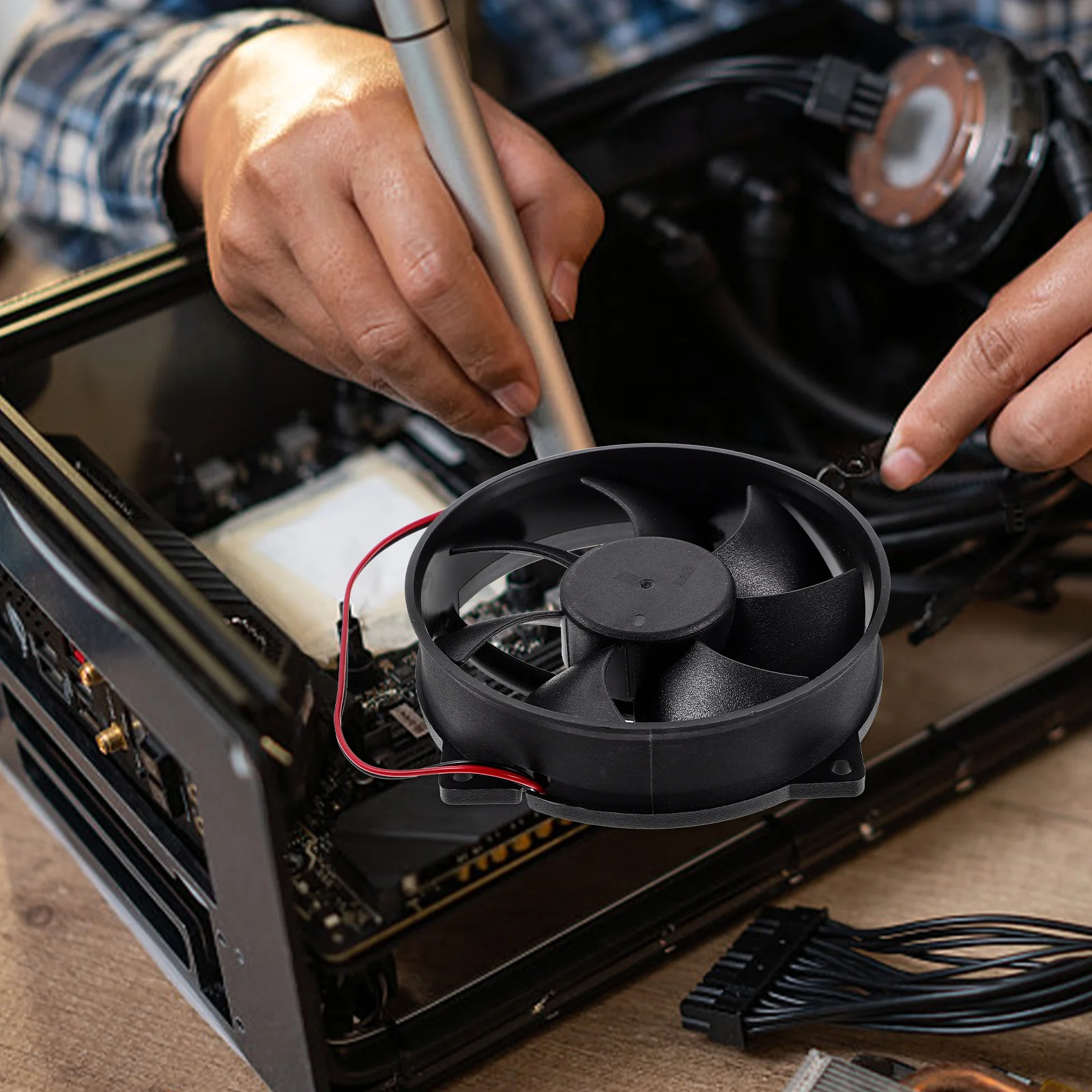 

Professional Cooling Fan Chassis Air Cooler Continuous High Wind Pressure Large Low Noise Notebook Computer Radiator