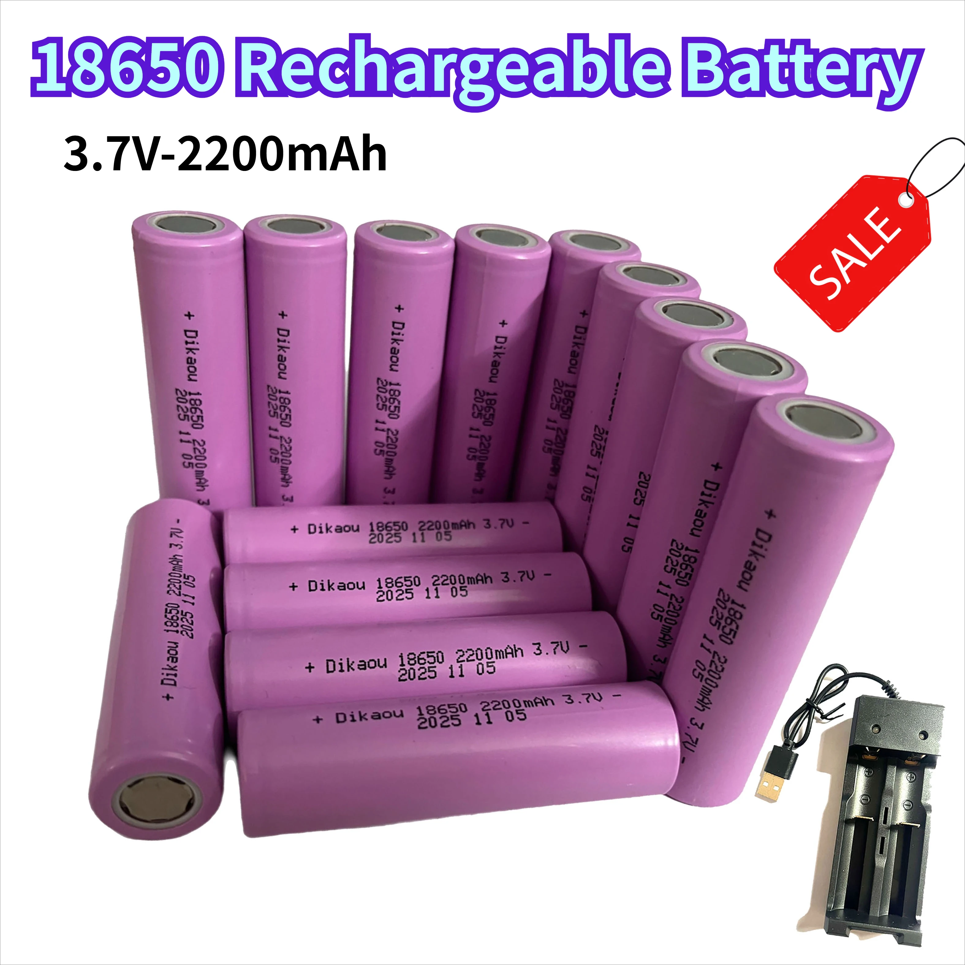 

18650 2200mah 3.7v rechargeable battery genuine rechargeable battery with sufficient capacity