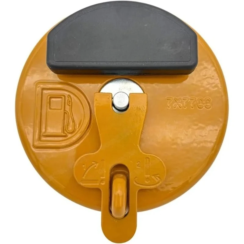7X-7700 Locking Fuel Cap Fuel Tank Cap Compatible With Excavator M312 E320B E312C E314C Dozer D3C D5C D6R Loader 931B 950 966 51