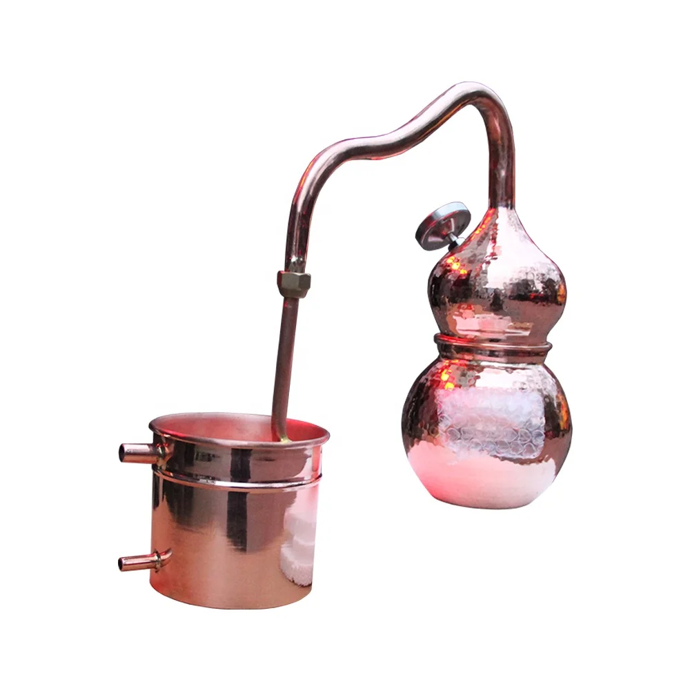 Distillatore di oli essenziali in vaso di rame colorante 5L 10L 20L