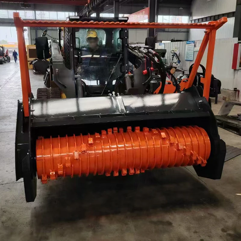 

Hot-selling Quality Hydraulic Skid Steer Loader Attachment Forestry Farming Mulcher Wood Chipper Shredder Brush Cutter