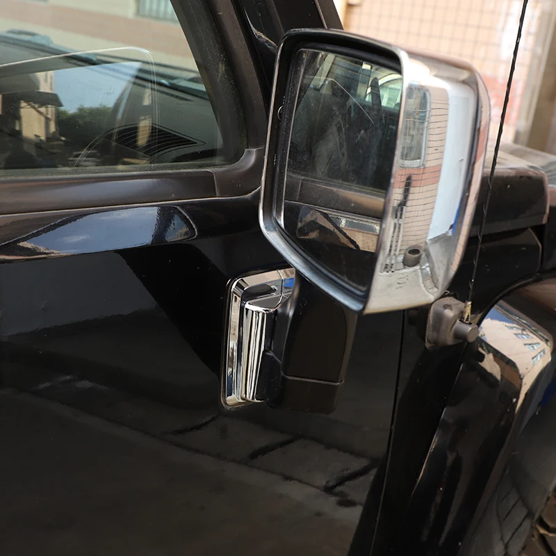 

Suetlcoity For Hummer H3 05-09 ABS Matt black Car Front Door Side Rearview Mirror Cover Stickers Car Accessories