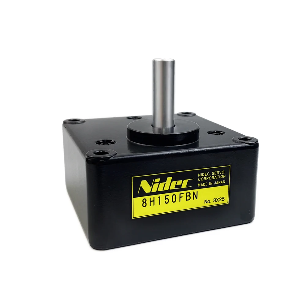 The 8H150FBN precision gearbox is a high performance metal gear reducer with bearings from Nidec.