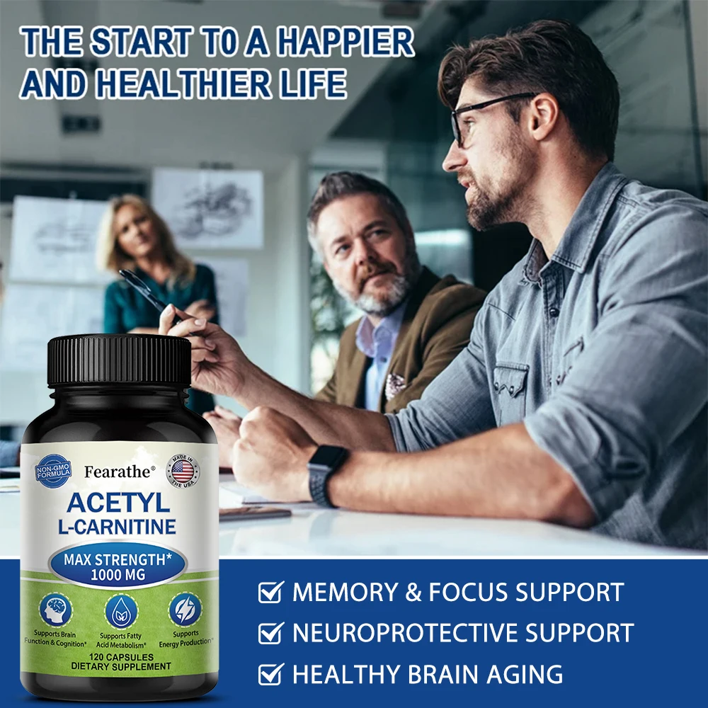 Acetyl L-Carnitine - High Potency Supports Natural Energy Production, Sports Nutrition, Supports Memory and Concentration