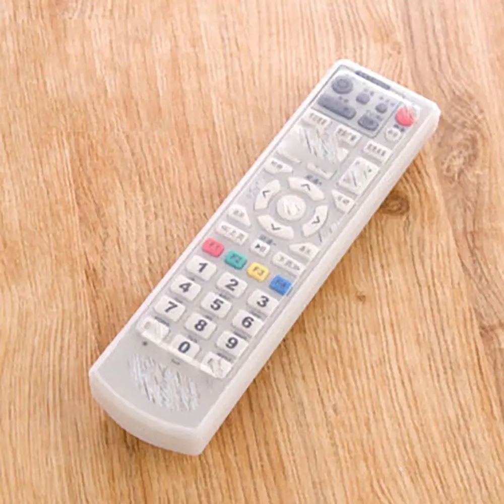 

Silica Gel Remote Control Protective Sleeve Dustproof Waterproof Remote Control Sleeve Transparent Four Sizes