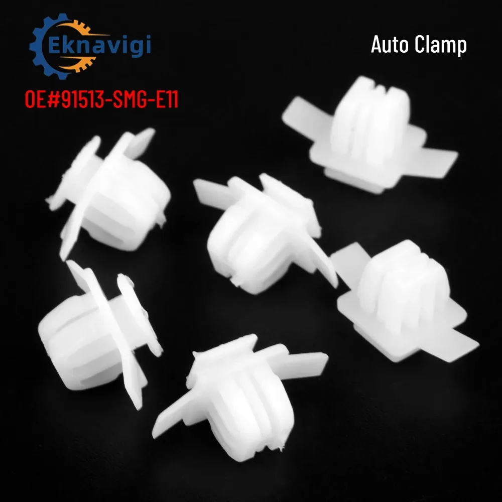 20/50PCS OE#91513SMGE11 Car Nylon Wing Wheel Arch Trim Clips Surround Garnish Fastener Clip Car Accessories  for Honda CRV Civic