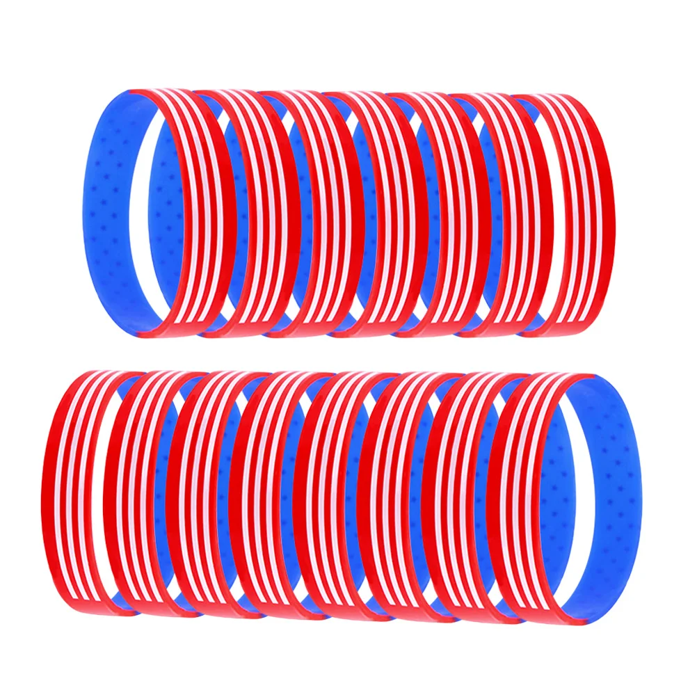 

15 Pcs Star Silicone Bracelet Sports Hand Rings Wrist Band Wristbands Personality