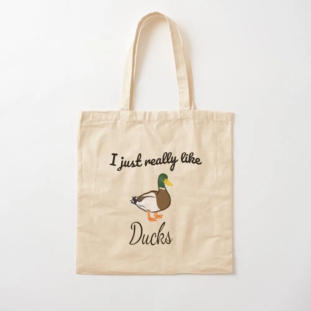 أنا حقًا أحب حقيبة حمل البط الكبيرة وحقيبة التسوق وحقائب التسوق القابلة لإعادة الاستخدام والتسوق المحمول