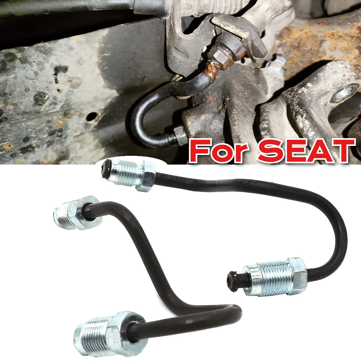 Car Accessories Xl - 車のリアブレーキパイプラインホース、キャリパー接続用左右ペア、カーアクセサリー交換部品修理、SEAT ALTEA 5P XL 5P用