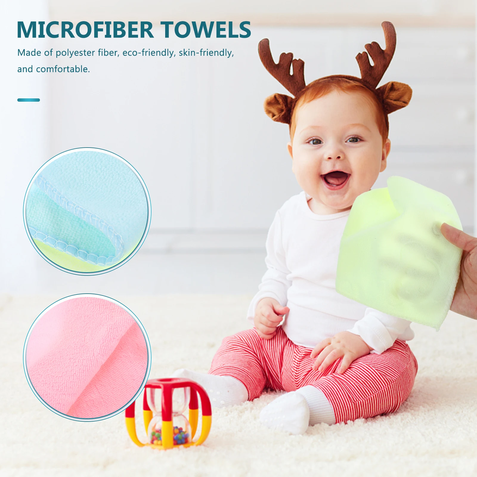

10 Pcs/pack Towel Fiber Micro Towels Drying Microfiber Cleaning Cloths Kitchen Wash