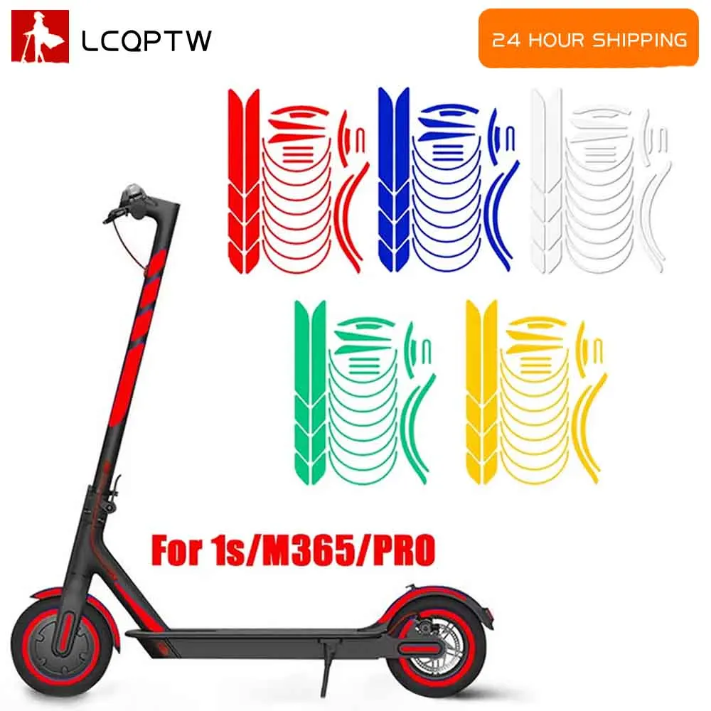 Body Reflective Stickers Safety Decals Body Decor Accessories for Xiaomi M365 Pro Pro2 1S Electric Scooter Night Warning Sticker