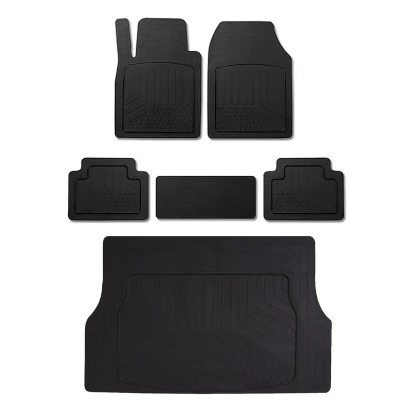 

Semi-Custom fit Floor Mats & Cargo Liner Waterproof for VW Rubber Black 6 Pcs United States