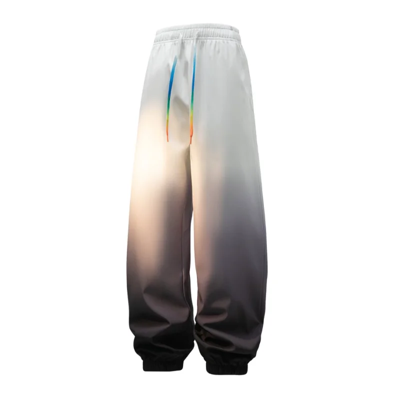 Autunno nuovo colore sfumato pantaloni sportivi casual affusolati tendenza moda studente unisex