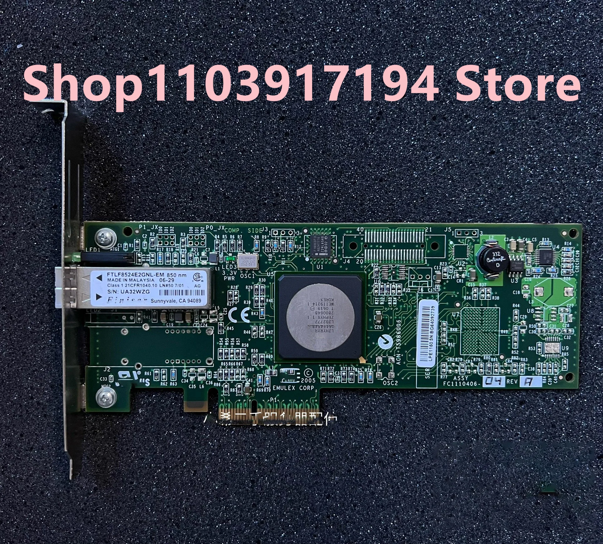 

FOR IBM 43W7510 43W7509 42C2069 LPE11000 PCI-E 4GB Single port HBA card