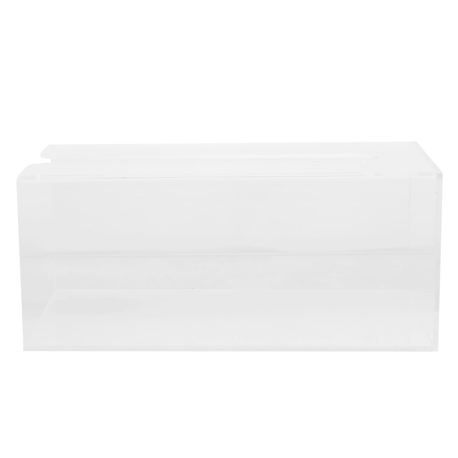 

Acrylic Napkin Holder White Transparent 11.5x10x23cm Clear Table Stand for Dining Room Restaurant Hotel KTV Bar Party Use