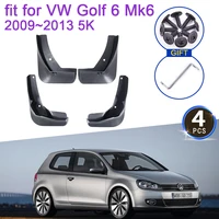 4x para Volkswagen VW Golf 6 2009 2010 2011 2012 2013 Mk6 5K guardabarros protector contra salpicaduras accesorios para ruedas delanteras y traseras