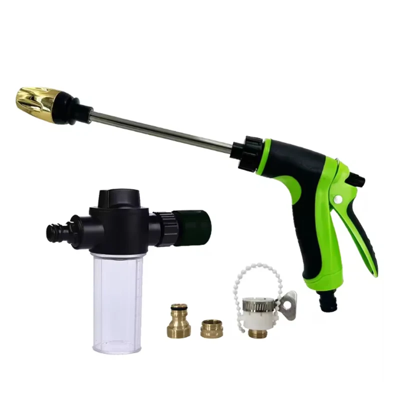 1 Stück Hochdruck-Sprinkler-Wasserpistole für Autowäsche, Gartenbewässerung, Schaumlanze, Tragbares Reinigungswerkzeug für Automobile