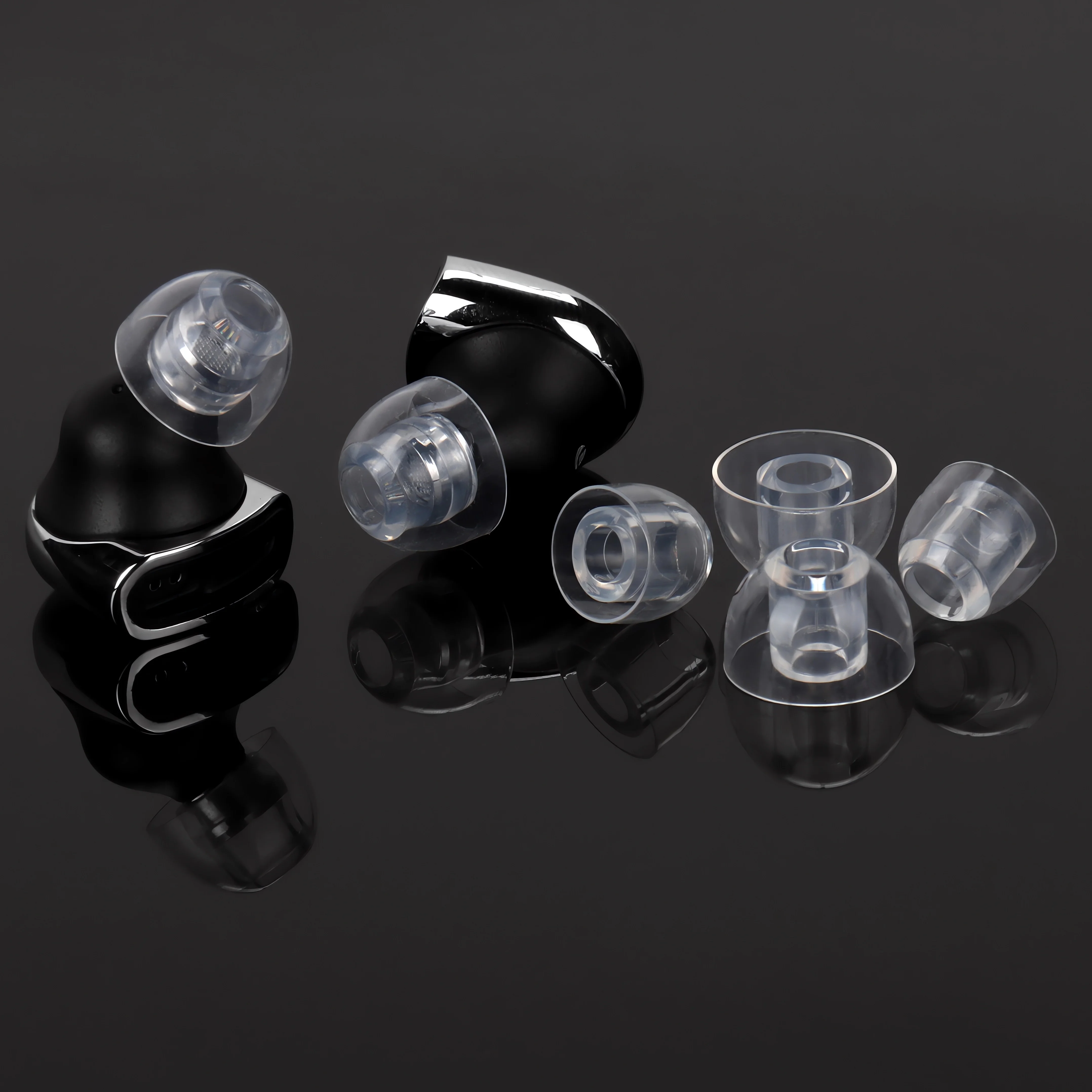 TWISTURA Stars 이어팁 크리스탈 클리어 액체 실리콘 이어팁 SML-3쌍