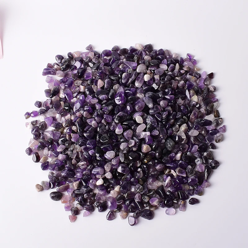 Natural Stones Gravel Crystals Amethyst Mineral Reiki Healing Stone Mineral Specimen Home Aquarium Fish Tank Decoration