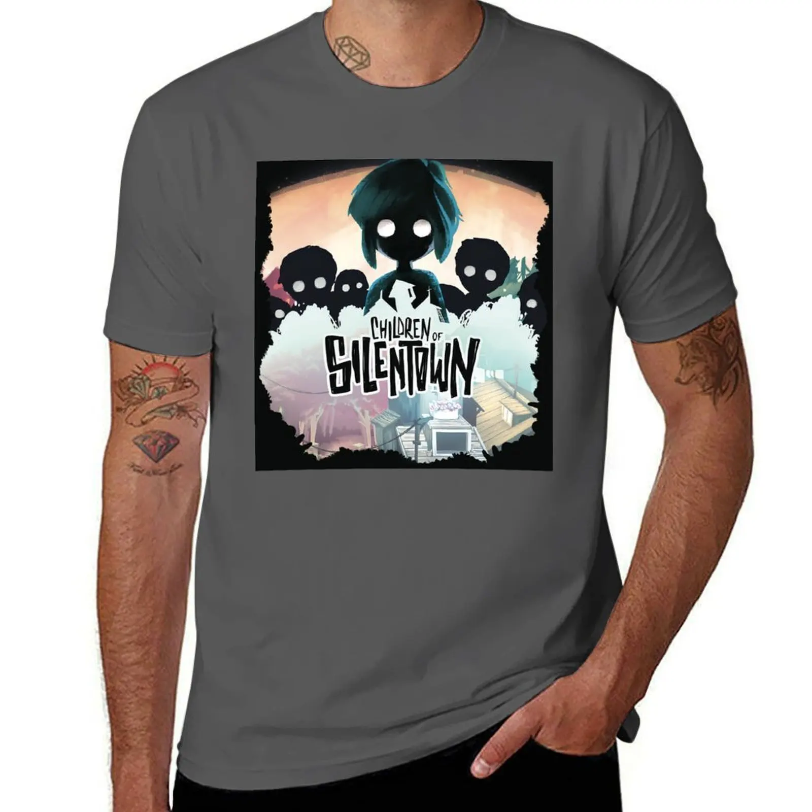 Silentown of one Kids anniversary Children year T-Shirt Work Comfort T-Shirt for Men