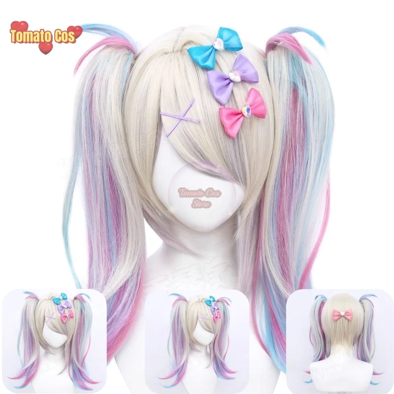 NEEDY GIRL OVERDOSE KAngel Cosplay Wig Angel-chan Hair Heat Resistant Synthetic Hair Costume Dresses Girl Festival Clothing